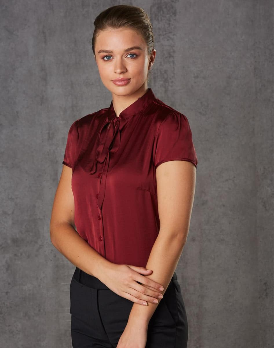 M8810 Women's Tie Neck Blouse - M8810