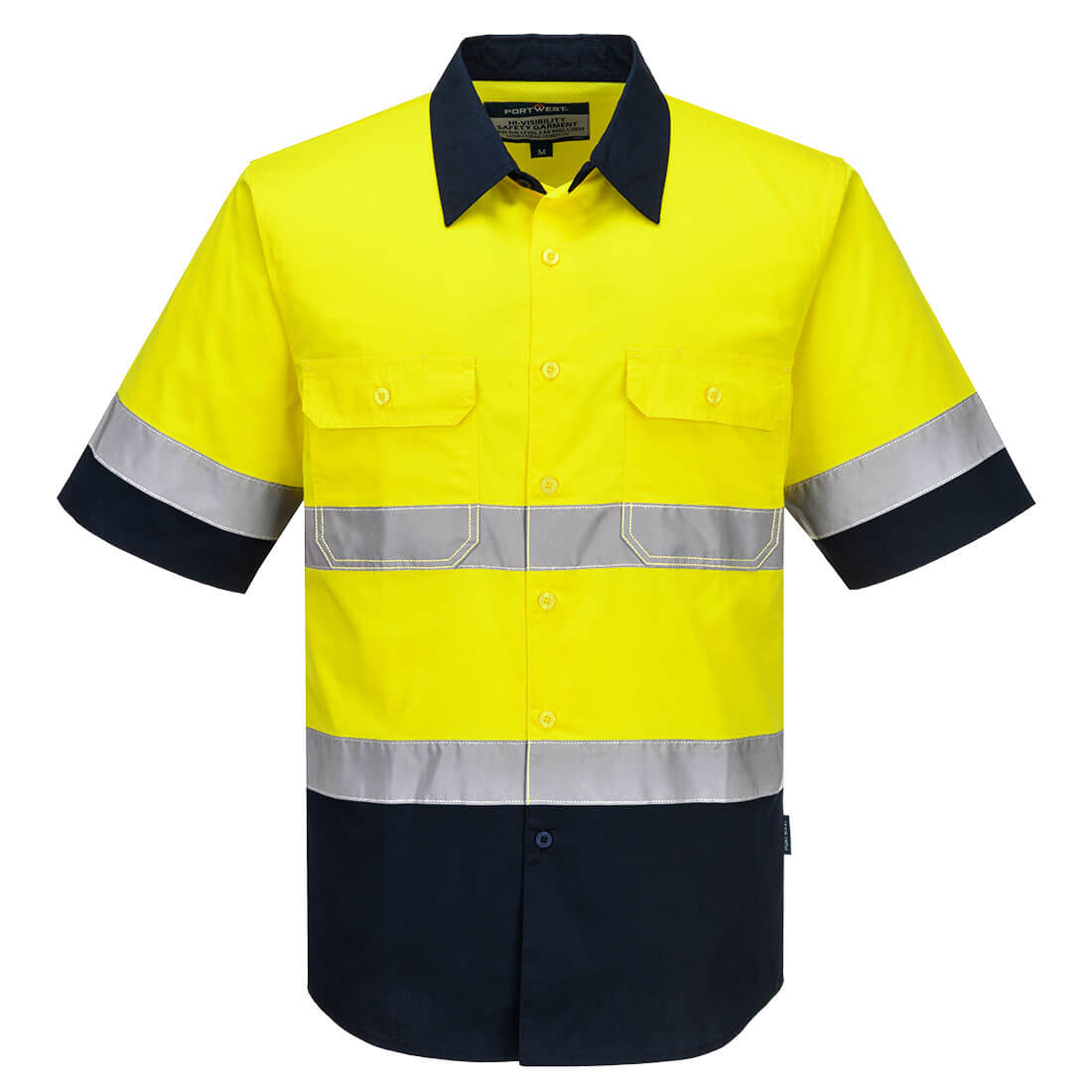 MA402 Industrial Hi-Vis Lightweight Contrast Shirt S/S