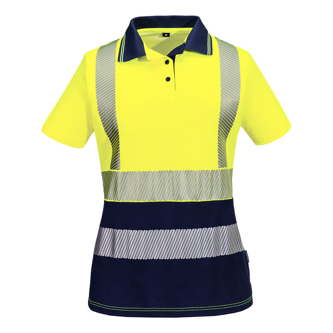 ML210 Hi-Vis Womens Cotton Comfort Contrast Polo Shirt S/S