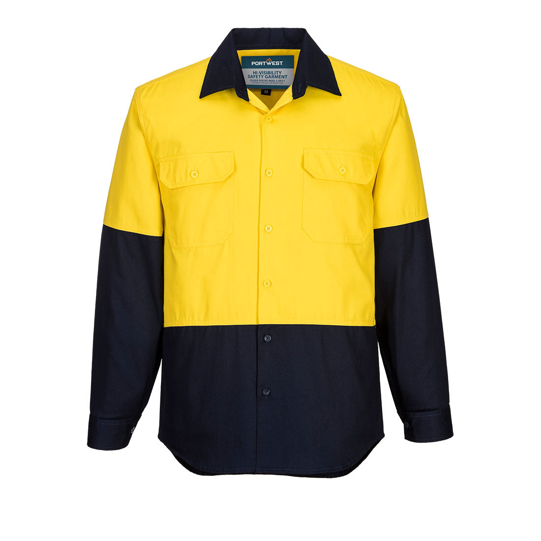MS901 Canberra Hi-Vis Contrast Class D Shirt L/S