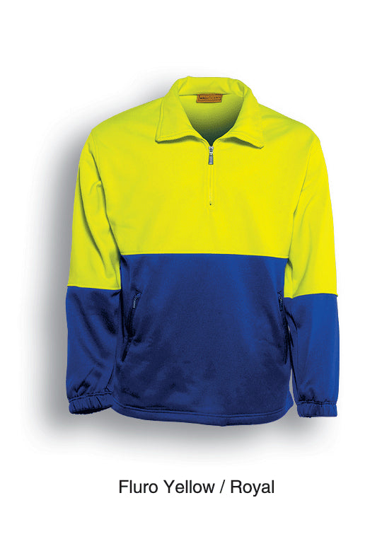 Unisex Adults Hi-Vis 1/2 Zip Fleece (SJ0411)