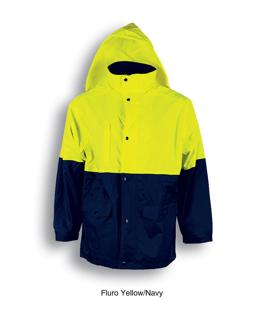 Unisex Adults Hi-Vis Polar Fleece Lined Jacket (SJ0431)