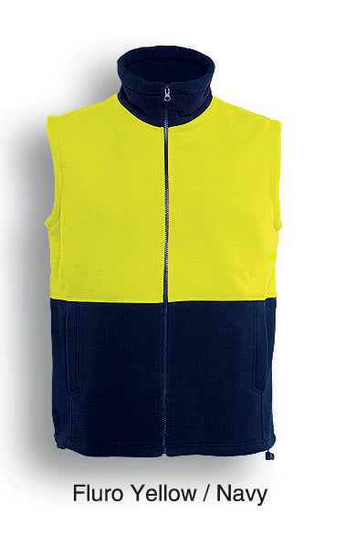 Unisex Adults Hi-Vis Polar Fleece Vest (SJ0541)
