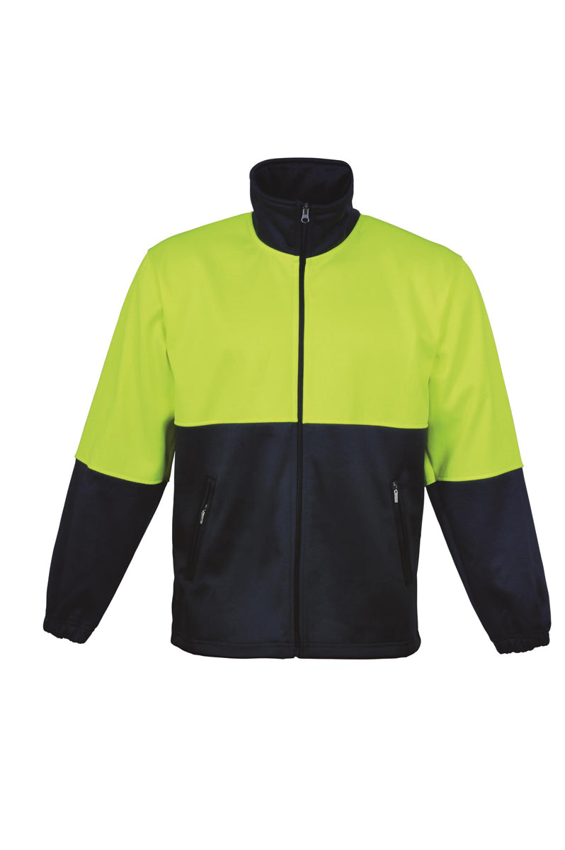 Unisex Adults Hi-Vis Full Zip Fleece (SJ1237)