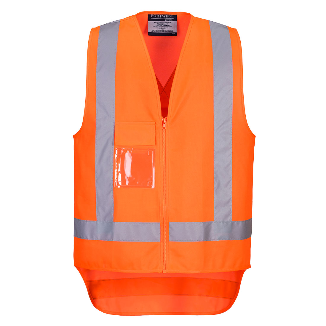 TM310 TTMC-W23 Hi-Vis X Back Zipped Vest