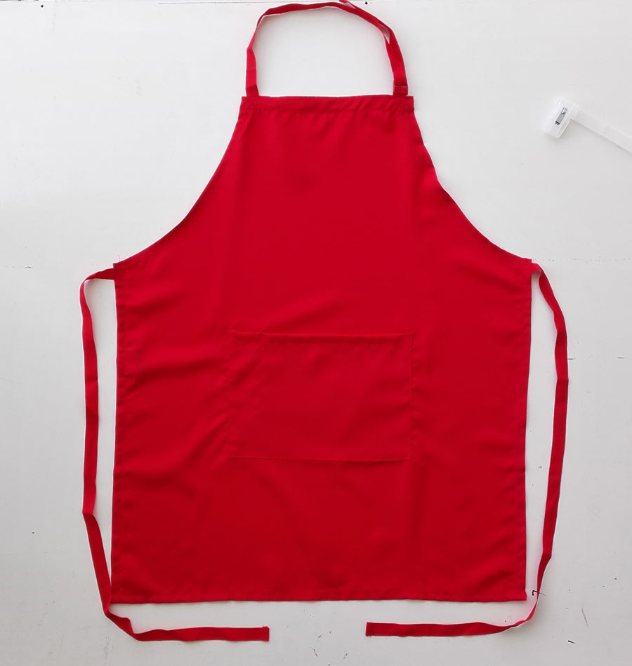 Polyester Drill Full Bib Apron - With Pocket (WA0677)