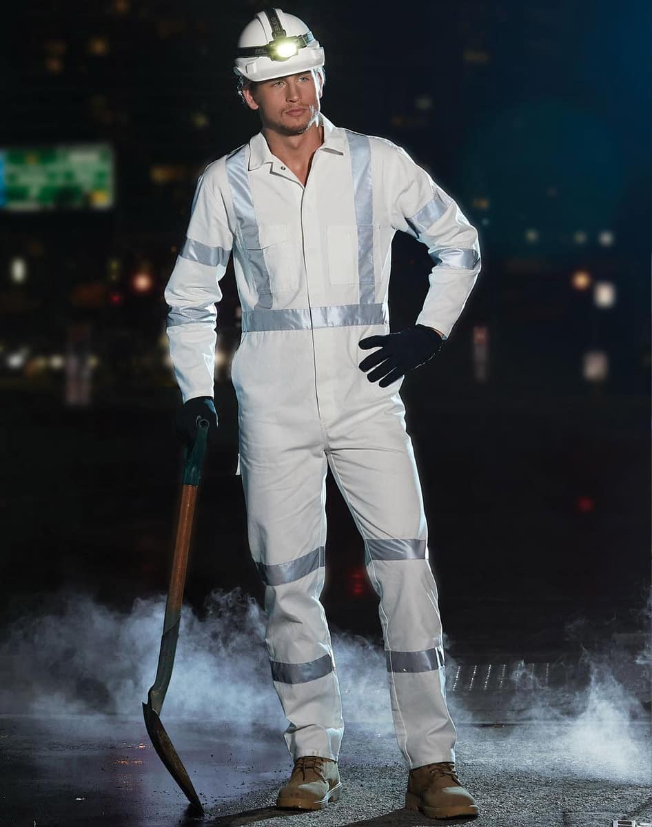 WA09HV Mens biomotion nightwear coverall with x back tape configuration - WA09HV