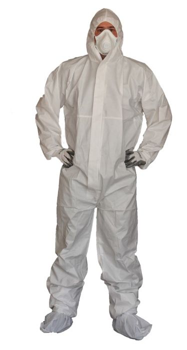 PE Breathable Coverall White (25 units)