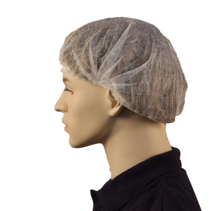 White Crimped Beret 24" (1000 Units)