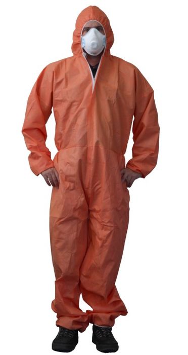 SMS Coverall Orange Large (50 Units)