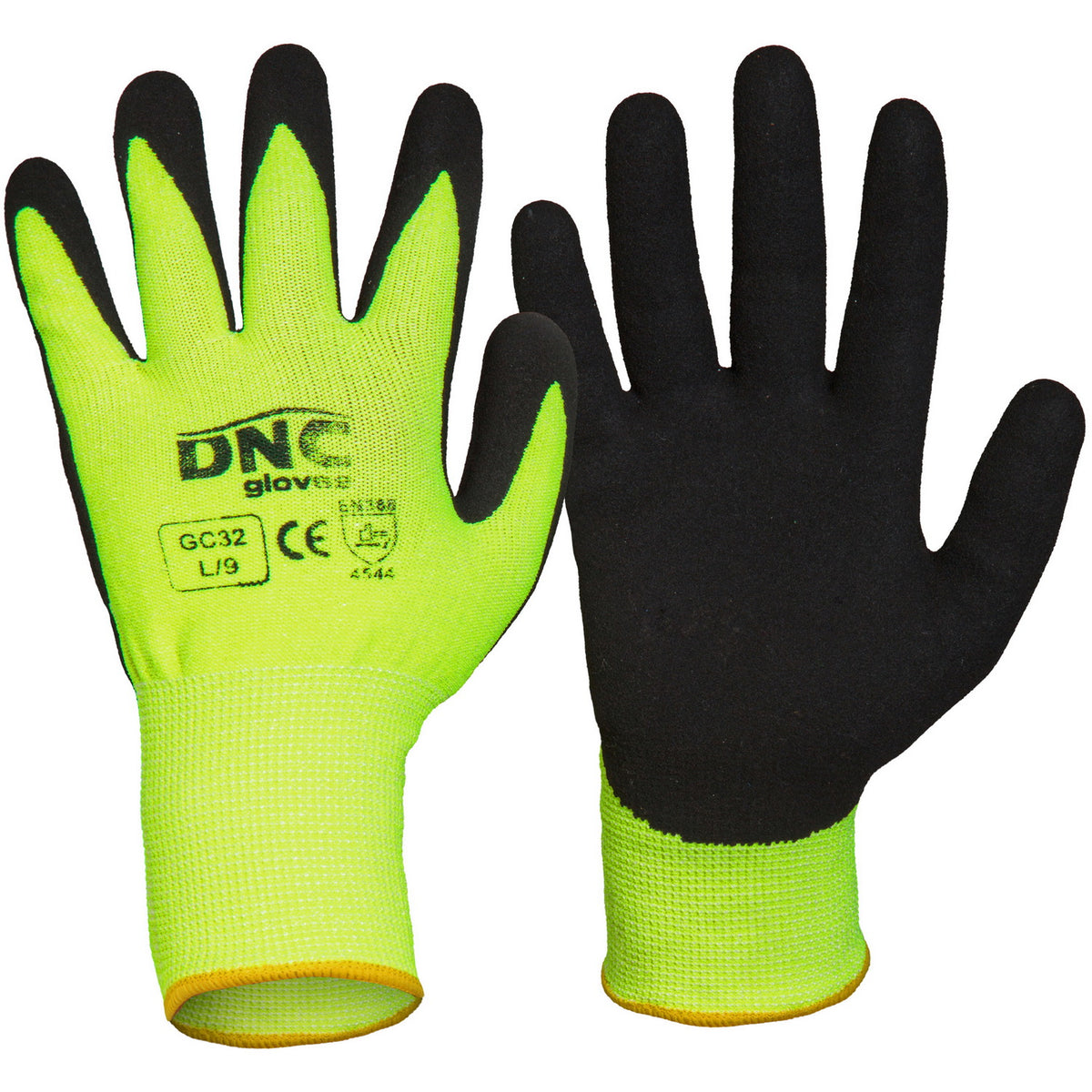 HiVis Cut5 - Nitrile Sandy Finish — official DNC Workwear product image