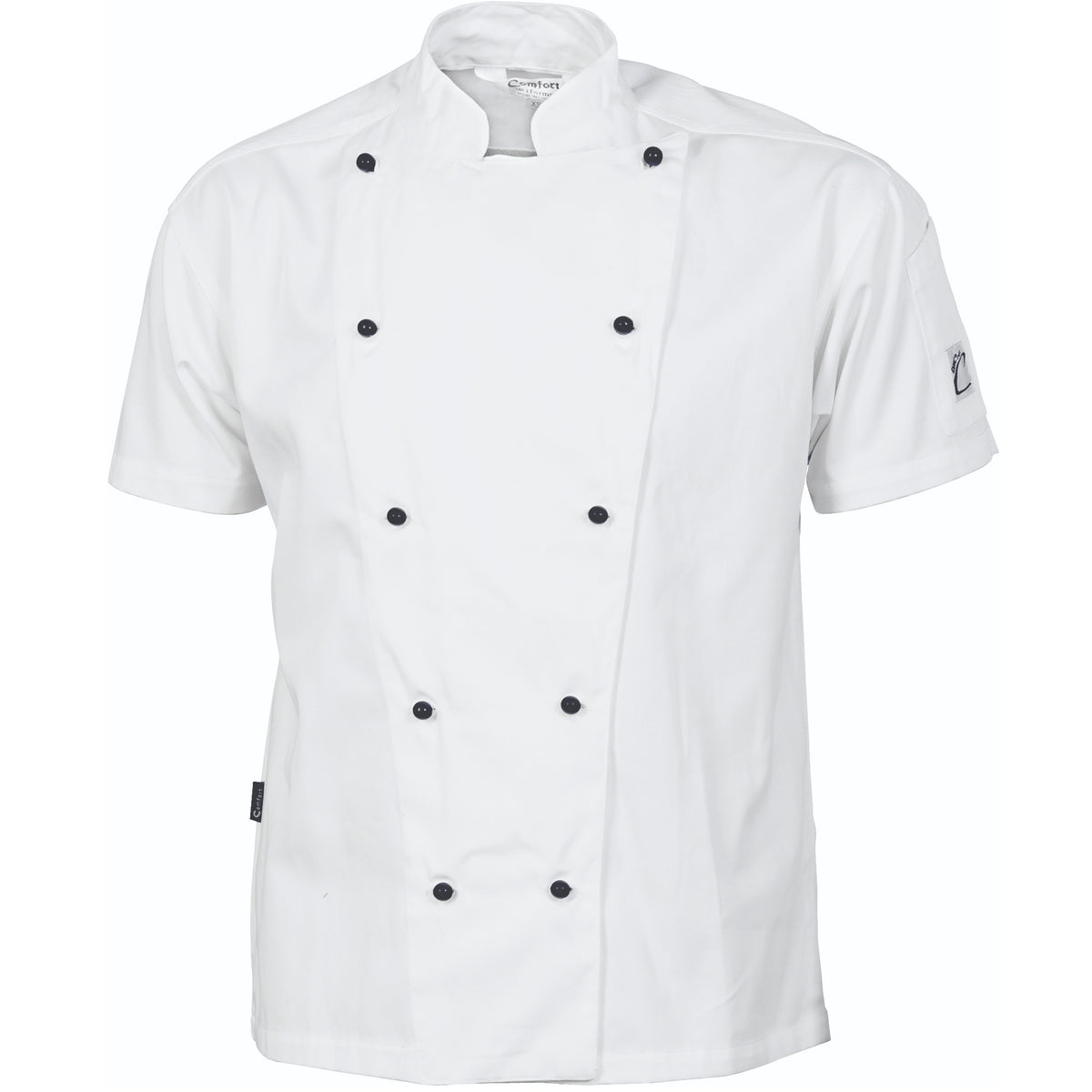 Cool-Breeze Cotton Chef Jacket - Short Sleeve — DNC Workwear colour image