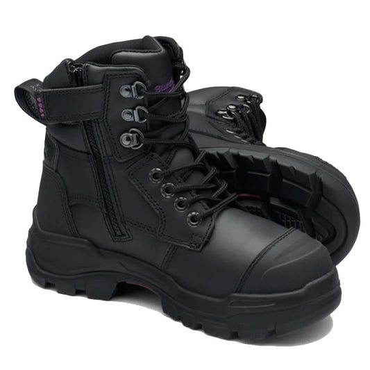 9961 BLUNDSTONE ROTOFLEX LADIES ZIP SIDE SAFETY BOOT