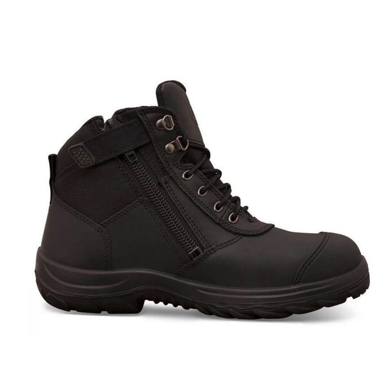 34660 OLIVER LACE UP ZIP SIDED ANKLE BOOT