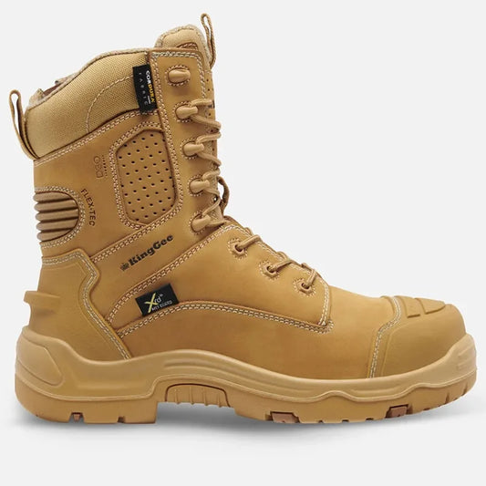 K27997 KING GEE ONYX 8Z METGUARD PUNCTURE RESISTANT BOOT WITH ZIPS + BUMP CAP