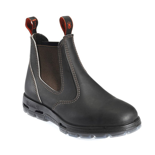 USBOK REDBACK BOBCAT ELASTIC SIDE STEEL TOE CLARET OIL KIP BOOTS