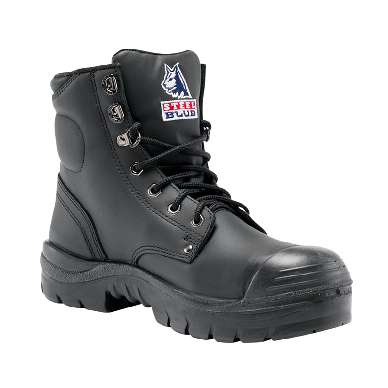 342102 STEEL BLUE ARGYLE LACE UP BOOT WITH NITRILE BUMP CAP