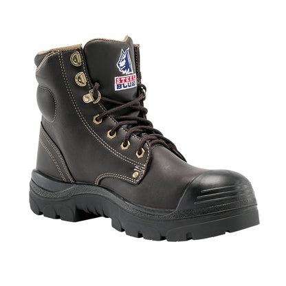 342102 STEEL BLUE ARGYLE LACE UP BOOT WITH NITRILE BUMP CAP