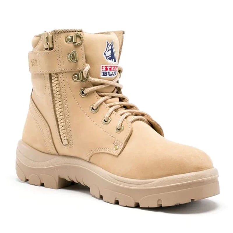 312152 STEEL BLUE ARGYLE ZIP SIDE BOOT