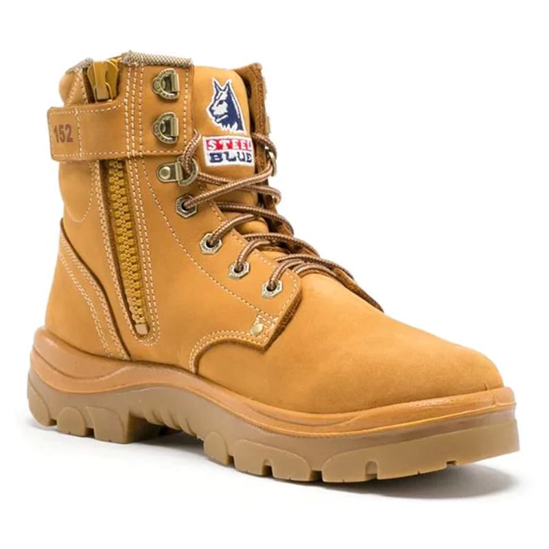312152 STEEL BLUE ARGYLE ZIP SIDE BOOT