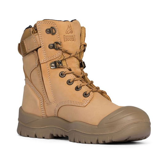 561050 MONGREL HIGH ANKLE ZIP SIDE BOOT WITH SCUFF CAP