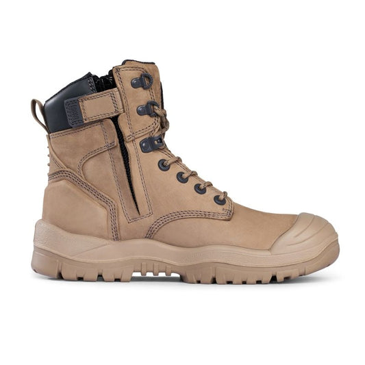561060 MONGREL HIGH ANKLE ZIP SIDE BOOT WITH SCUFF CAP