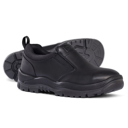 315085 MONGREL LEATHER SLIP ON SHOE ELASTIC GUSSET TPU OUTSOLE SLIP RESISTANT