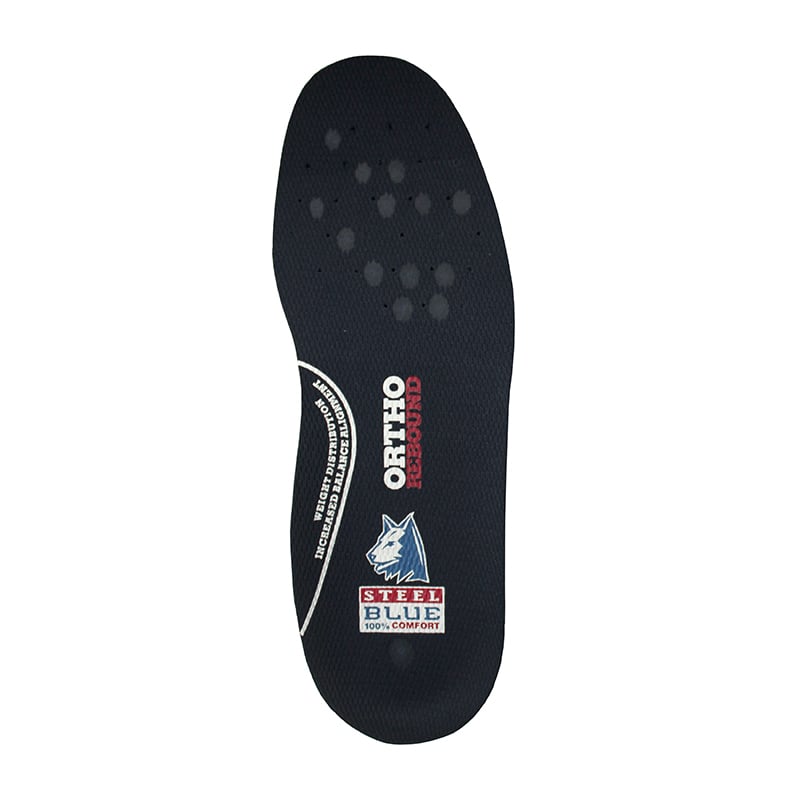A-00013 ORTHO REBOUND STEEL BLUE INNERSOLE MENS