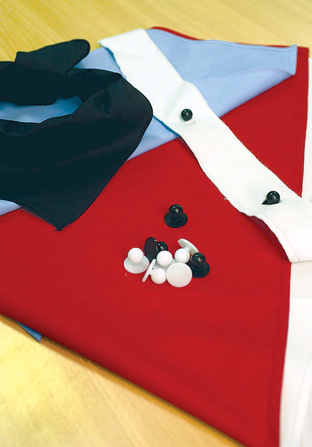 Chef Jacket Button Strip - pair — DNC Workwear colour image