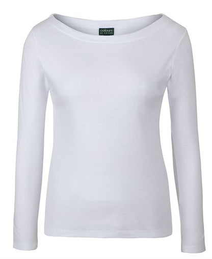 C of C Ladies L/S Boat Neck Tee