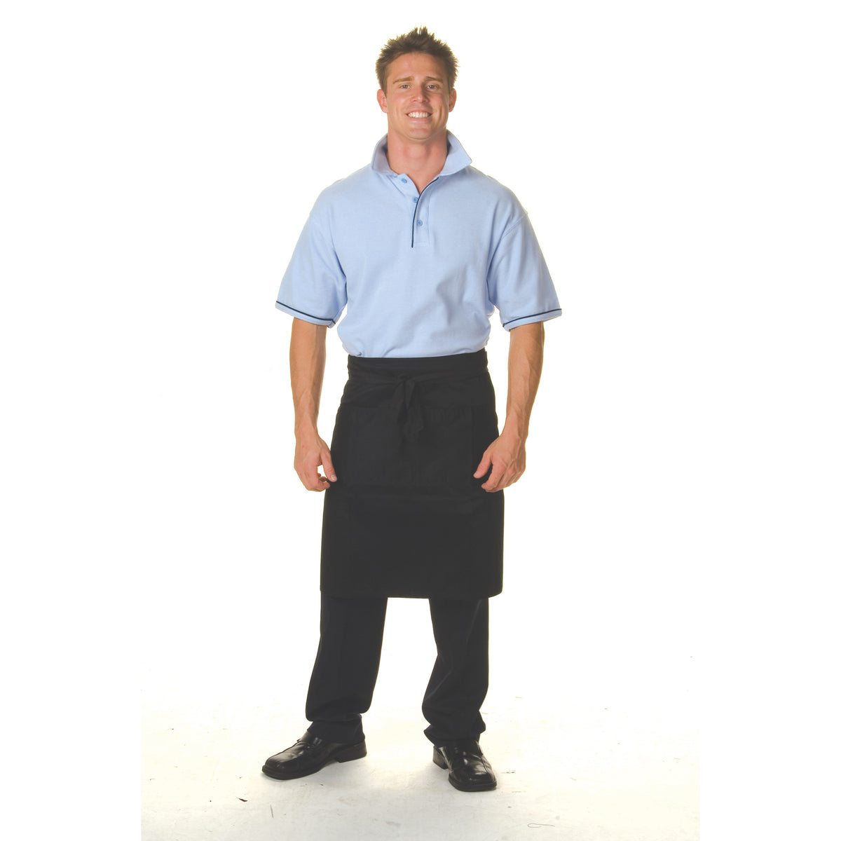 Cotton Drill 3/4 Apron With Pocket — DNC Workwear colour image