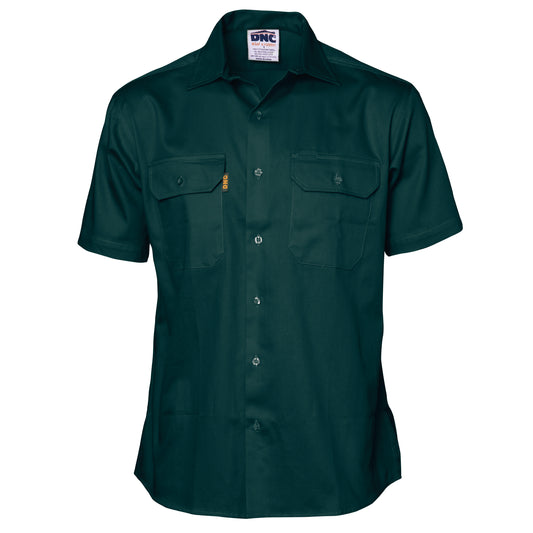 Cotton Drill Work Shirt - Short Sleeve — DNC Workwear colour image