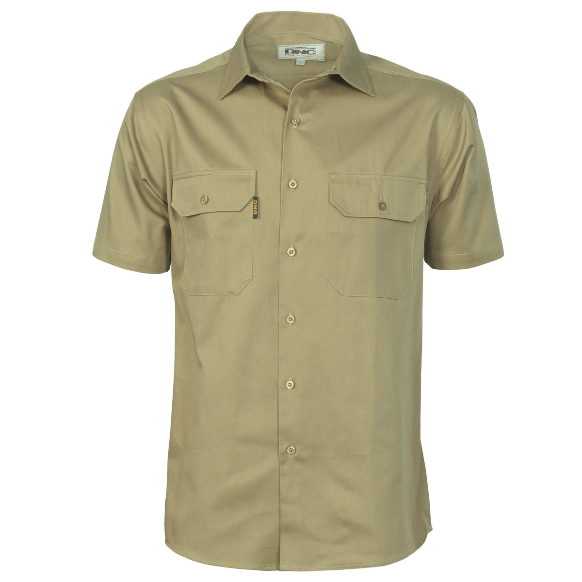 Cotton Drill Work Shirt - Short Sleeve — DNC Workwear colour image