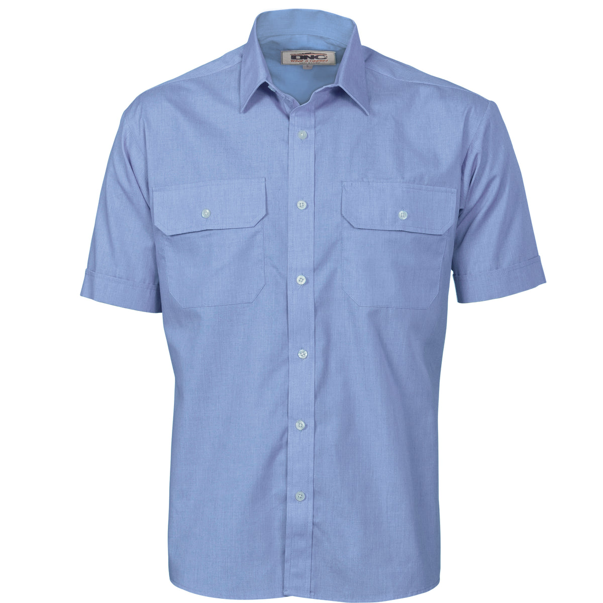 Polyester Cotton Work Shirt - Short Sleeve — DNC Workwear colour image