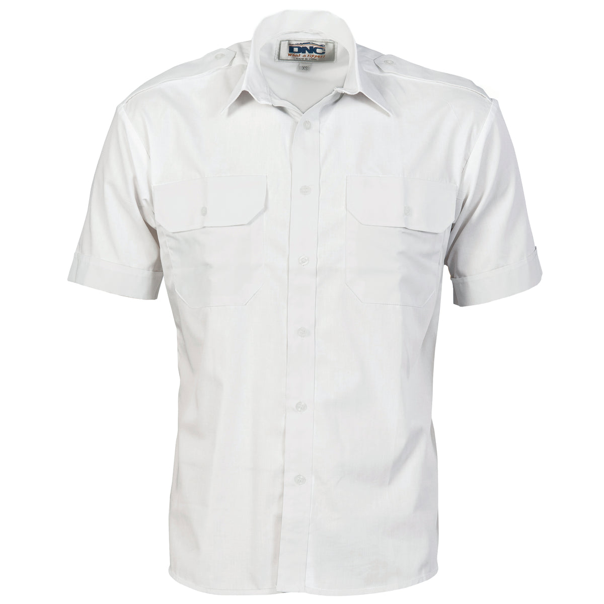 Epaulette Polyester/Cotton Work Shirt - Short Sleeve — DNC Workwear colour image