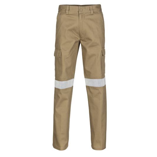 Cotton Drill Cargo Pants With CSR R/Tape — DNC Workwear colour image