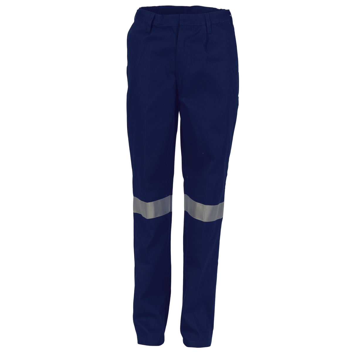 Ladies Cotton Drill Pants with CSR R/Tape — DNC Workwear colour image