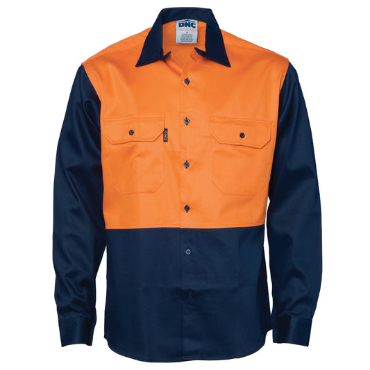Patron Saint® Flame Retardant Two Tone Drill Shirt - L/S — DNC Workwear colour image