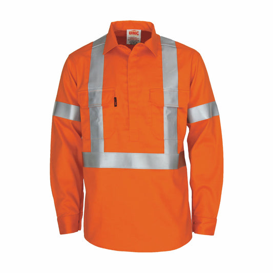 Patron Saint® Flame Retardant ARC Rated Closed Front Shirt with "X" Back LOXY F/R Tape - L/S — DNC Workwear colour image