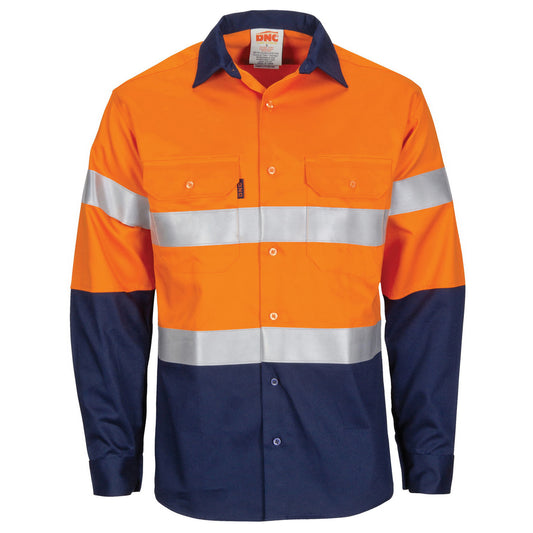 Patron Saint® Flame Retardant Two Tone Cotton Shirt with 3M F/R Tape - L/S — DNC Workwear colour image