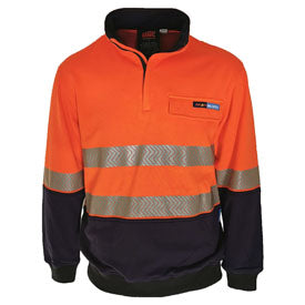 Inherent FR PPE2 1/2 Zip Segmented Tape Two Tone Jumper — DNC Workwear colour image