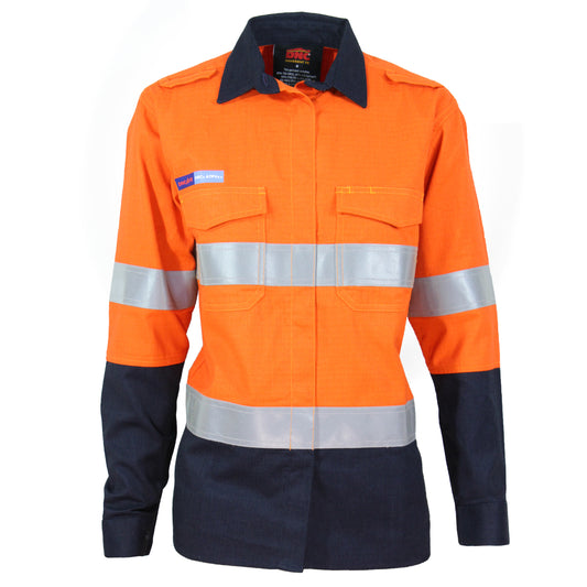 Ladies Inherent FR PPE2 Two Tone D/N Shirt — DNC Workwear colour image