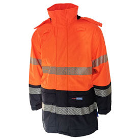 HiVis FR & HRC2 D/N Rain Jacket — DNC Workwear colour image