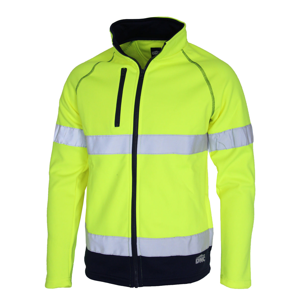 HiVis CSR R/Tape Softshell Jacket — DNC Workwear colour image