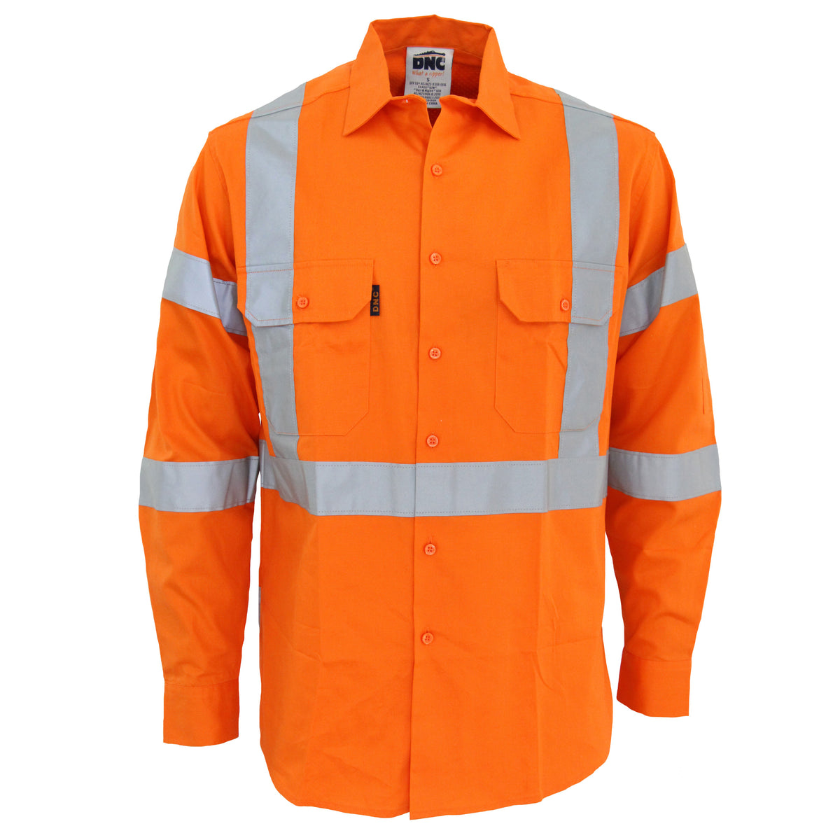 HiVis 3 Way Vented "X" Back & Bio-Motion CSR R/Tape Shirt — DNC Workwear colour image