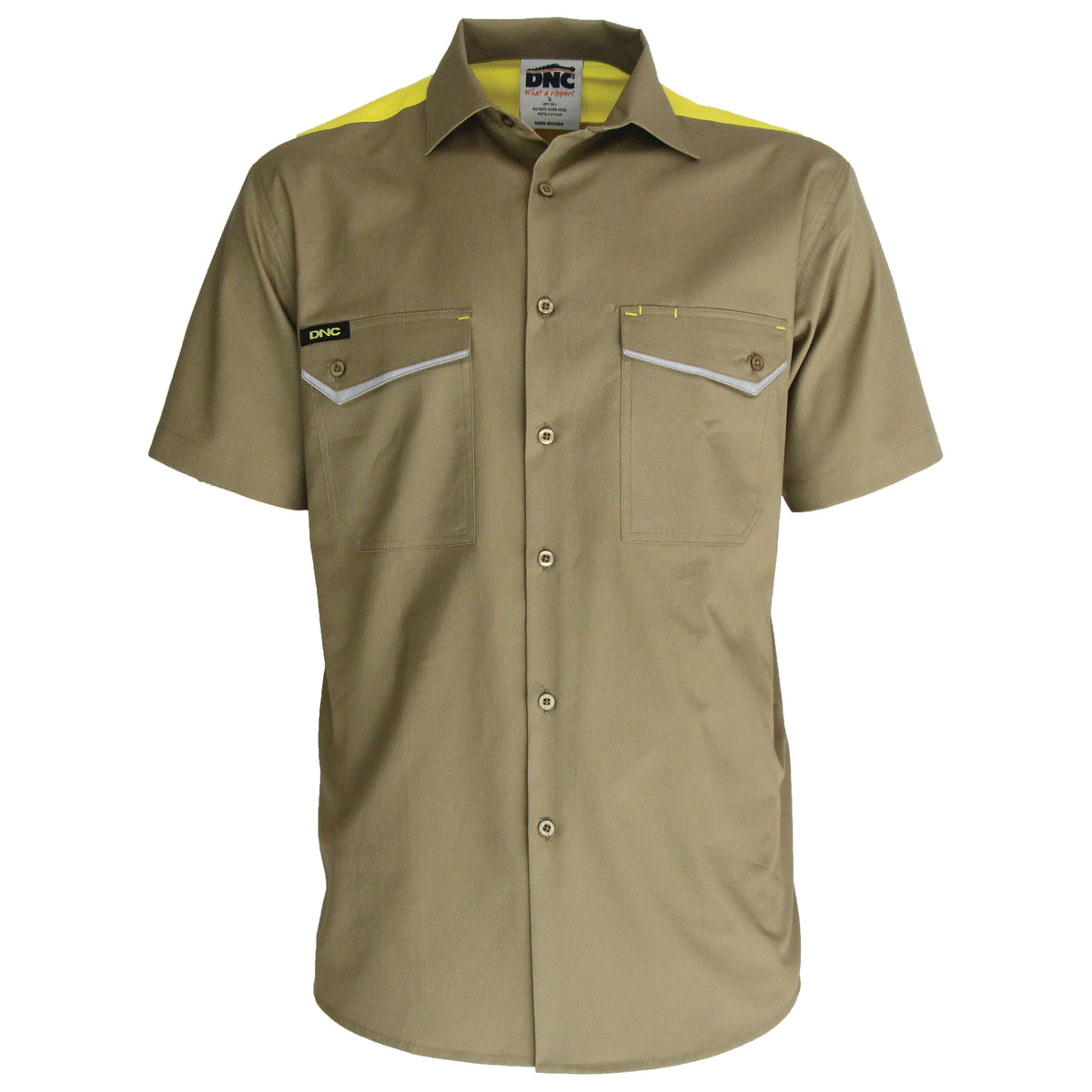 RipStop Cool Cotton Tradies Shirt, S/S — DNC Workwear colour image