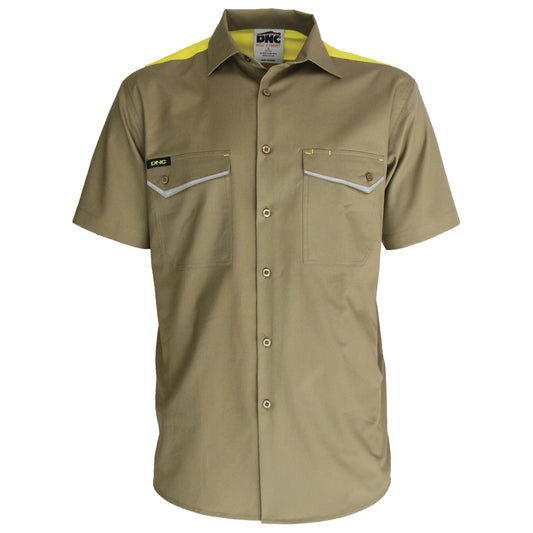 RipStop Cool Cotton Tradies Shirt, S/S — DNC Workwear colour image