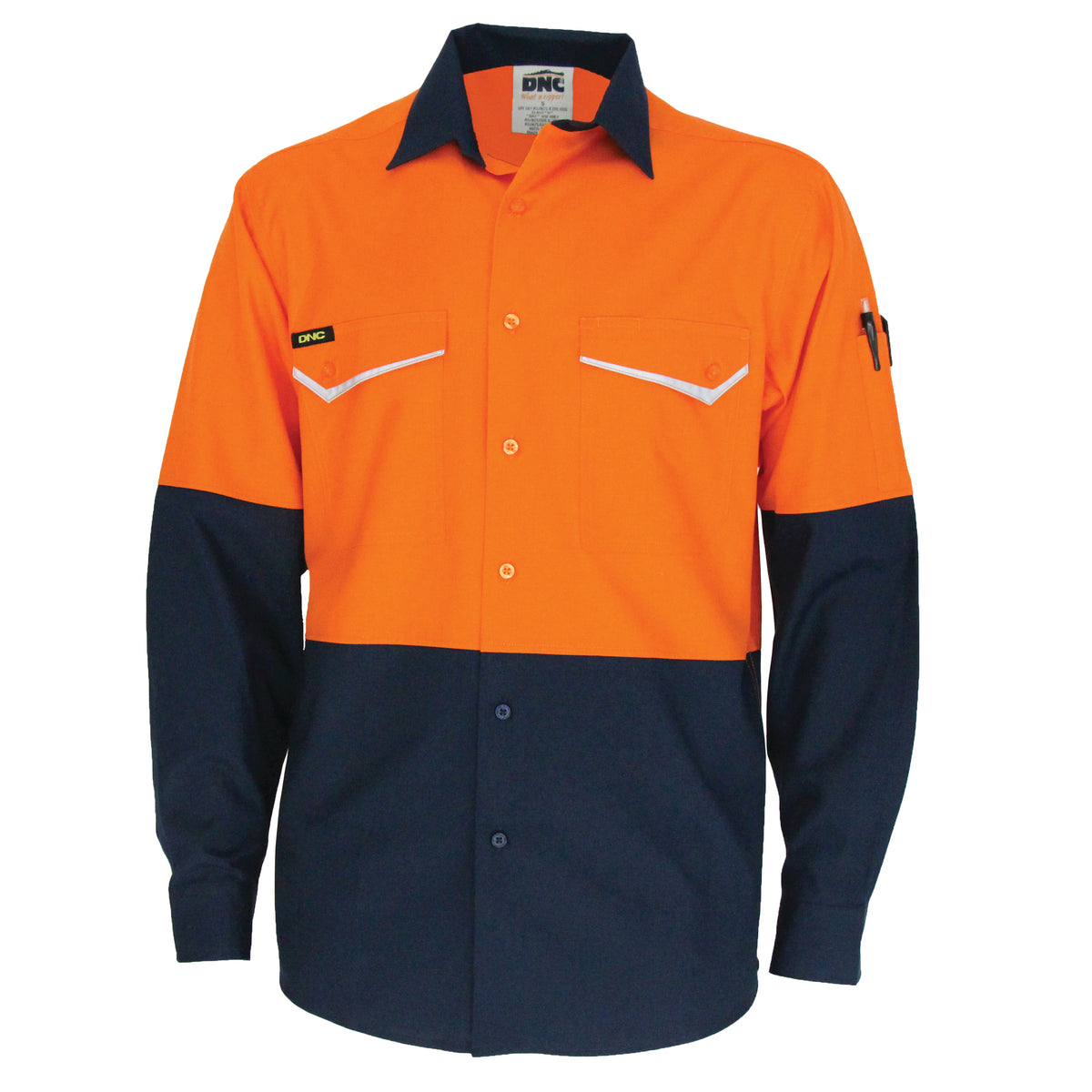 Two Tone RipStop Cotton Cool Shirt - L/S — DNC Workwear colour image