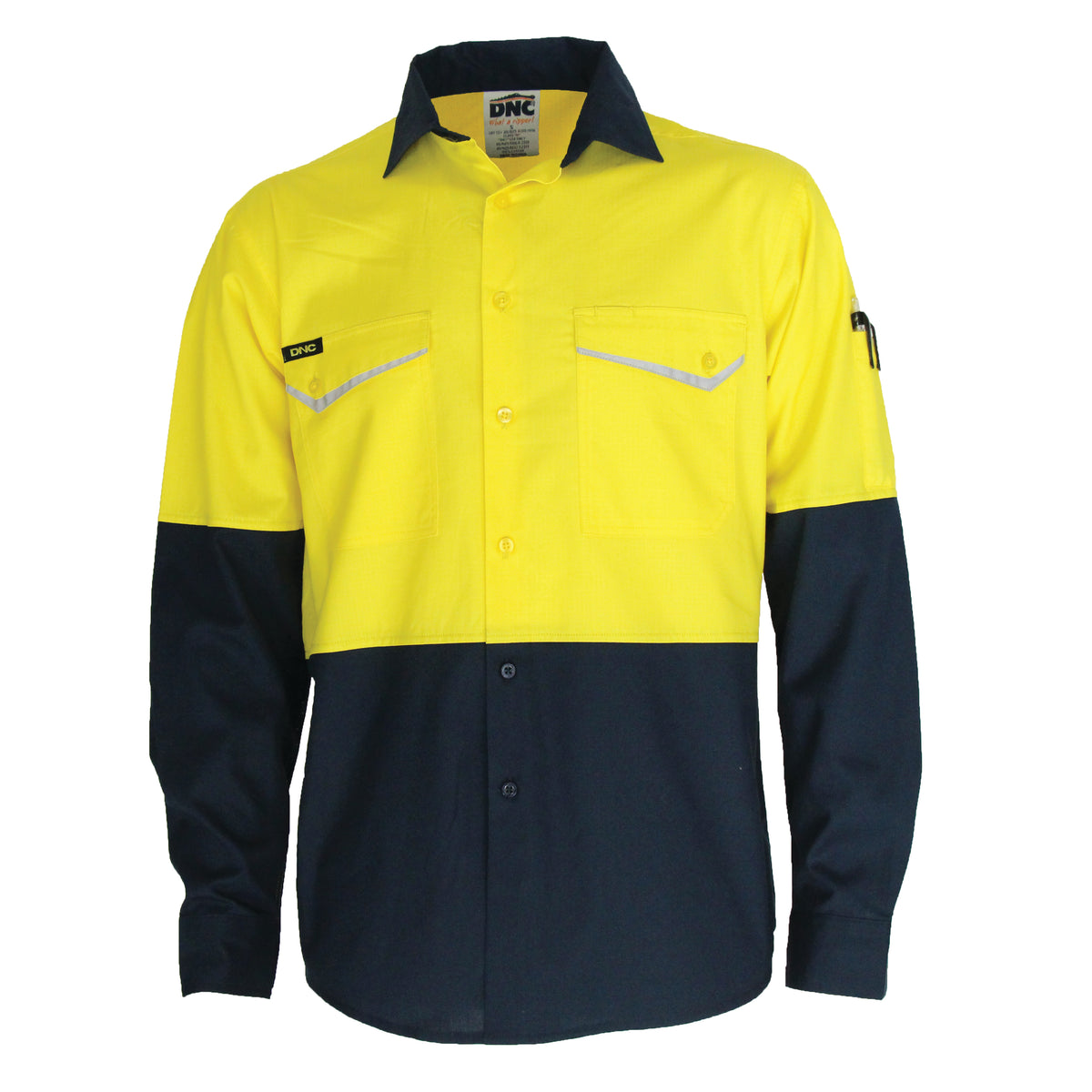 Two Tone RipStop Cotton Cool Shirt - L/S — DNC Workwear colour image