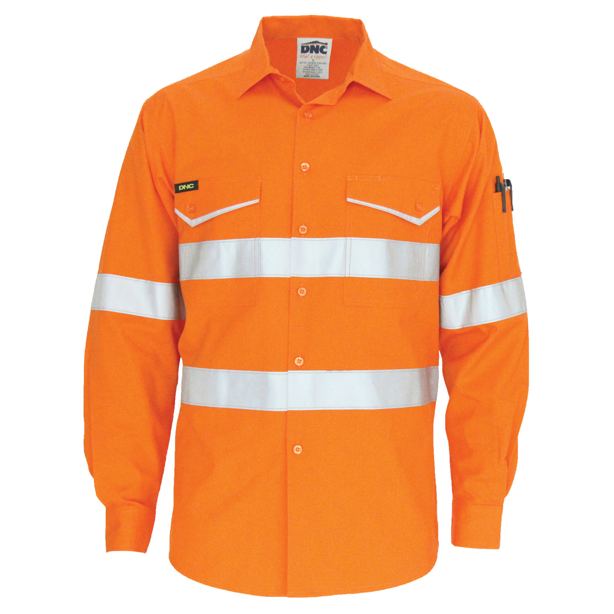RipStop Cotton Cool Shirt with CSR Reflective Tape - L/S — DNC Workwear colour image